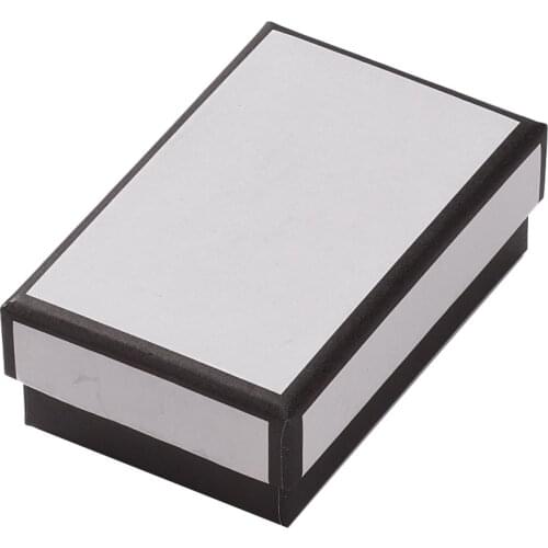 18pcs/24pcs White Cardboard Jewelry Boxes for Bracelet Rings Earring Jewelry Gift Packaging Display Box with Sponge Inside