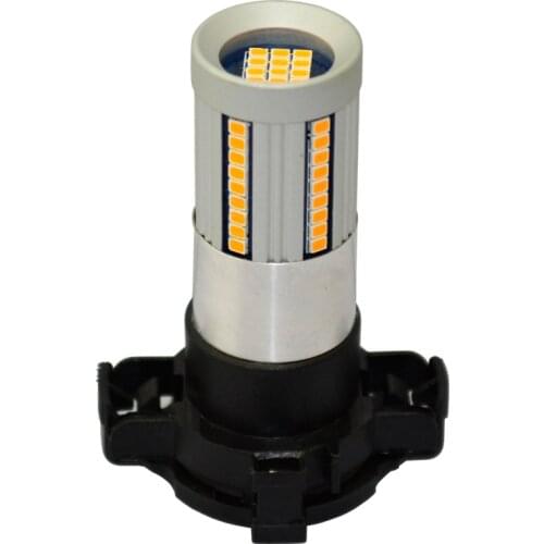 2pcs Canbus No Hyper Flash Amber Yellow PH24WY PY24W LED Bulbs