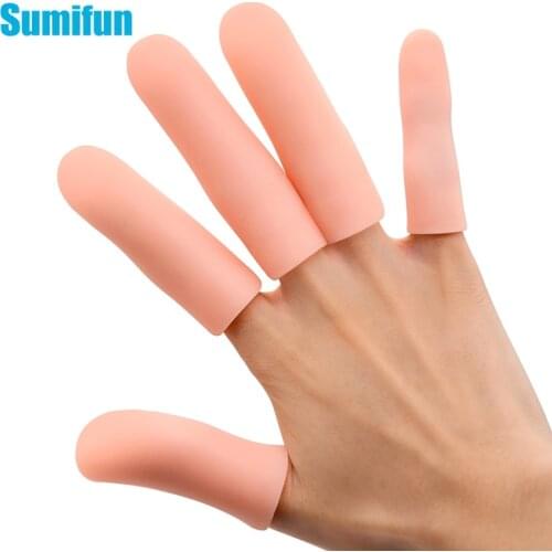 2Pcs Extended Thickened Finger Protector Silicone Tube Thumb Covers Toe Protection For Corn Blister Cracked Pain 2.3*6.7cm C1656