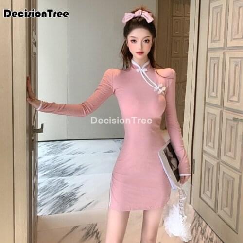 2021 sexy chinese dresses chinese qipao oriental styled dresses satin chinese style modern cheongsam oriental silk dress