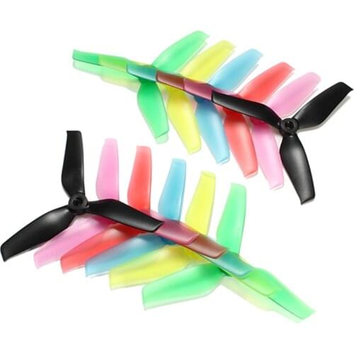 6 Pairs 5042 V2 5x4.2x3 5.0mm Mounting Hole 3 Blade Propeller Purple Red Blue White Green For RC Models CW CCW