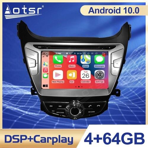 Android 10.0 PX5/PX6 Car GPS Navigation For Hyundai Elantra(MD)2011-2013 Car Radio Audio Head Unit Multimedia Player Carplay