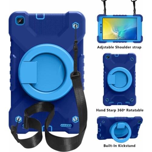 For Samsung SM-T290 Case 8.0 inch T290 T295 Shockproof Silicone PC Stand Coque for Samsung Galaxy Tab A 8.0 (2019) SM-T295 Case