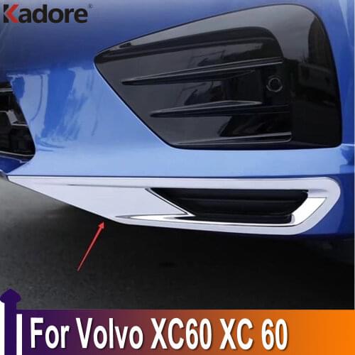For Volvo XC60 XC 60 2018 2019 2020 Chrome ABS Chrome Front Fog Light Cover Trim Car Styling Exterior Decoration Accessories