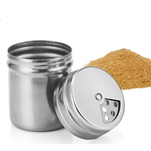 Outdoor picnic Stainless Steel Season Bottle Grill pot salt and pepper shakers spice jar condiment container storage organizer