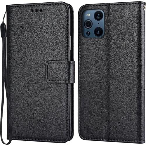 Flip Leather Case for OPPO Find X3 Case Classic Wallet Phone Case for OPPO Find X3 Funda on Find X3 Back Cover Soft Coque