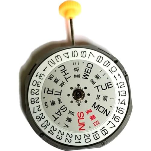 Quartz Movement 1M02 Watch Double Calendar 3 Hands Movement with Battery For MIYOTA 1M02 Wristwatch Movement Repair Replacement