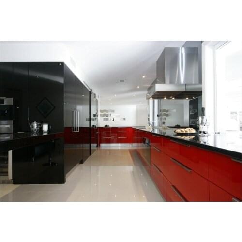 2017 hot sales high gloss lacquer kitchen cabinets white colour modern 2PAC kitchen furnitures pantry L1606077