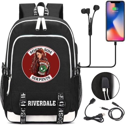 Riverdale Fashion Casual Oxford School Backpacks Travel Camp Multifuctional Unisex Bookbags Roomy Shoulders Bags