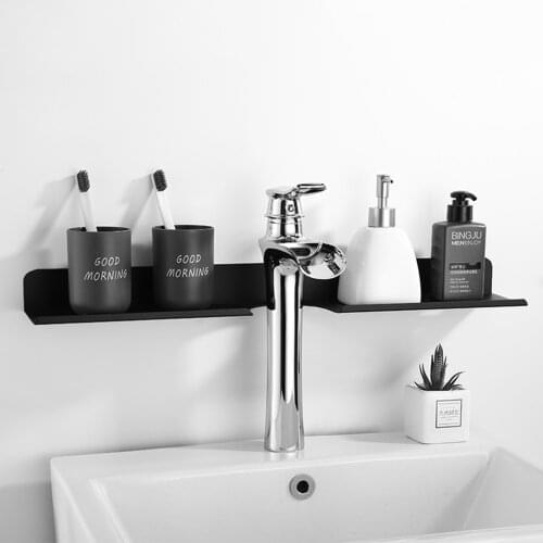Black Shower Shelf for Wall Brackets for Bathroom Shelves Shower Caddy Small Black Shelf Floating Rack Wall Mounted Storage