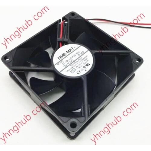 NMB-MAT 3110KL-04W-B60 G00 DC 12V 0.34A 80x80x25mm 2-wire Server Cooling Fan