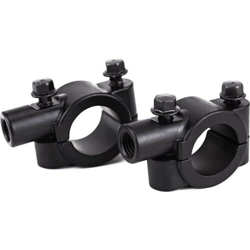 Pair Adapter bracket set Rearview Mirrors 10mm screws on handlebars Motorcycles and scooters