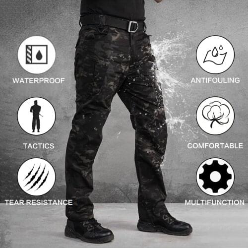 PAVEHAWK Army Military Tactical Work Combat Cargo Pants Men Waterproof Casual Trousers Women Sports Overalls Uniform Clothes 3XL