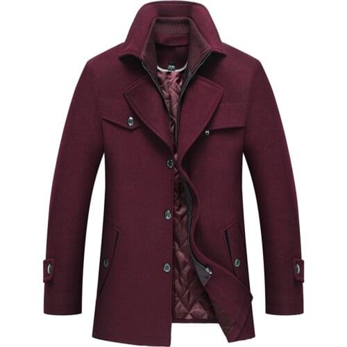 Shujinsy Mens Cashmere Coats