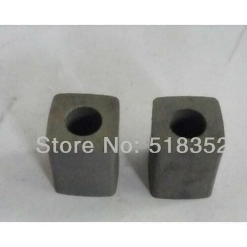 14x14x17mm Tungsten Steel Power Feed Contact with 8mm Hole for Wire Cut EDM Parts