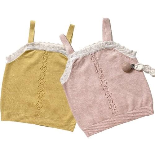 Baby Girls Sweaters Knit Vest 0-4Yrs Baby Girls Sweaters Baby Girl Solid Sleeveless Pullover Vest Kids Toddler Autumn Outerwear