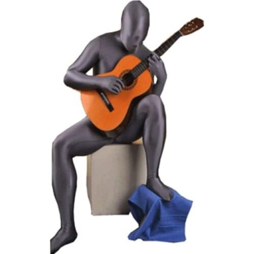 Dark Gray Fullbody Tight Spandex Zentai Suit