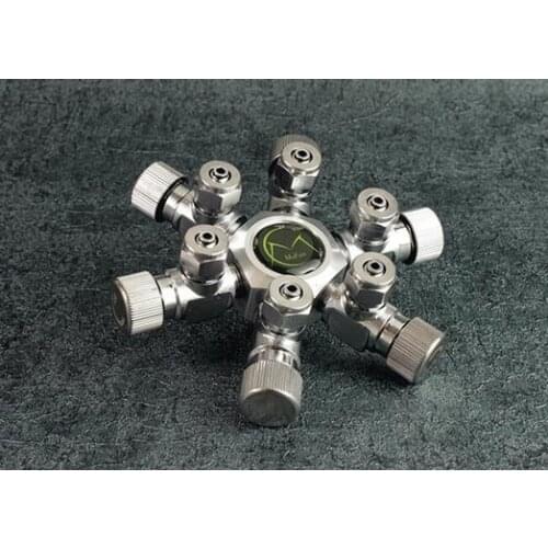 MUFAN Delicate 3-way 6-way 2-way 4-way CO2 splitter fish tank cylinder multi-ported valve co2 aquarium