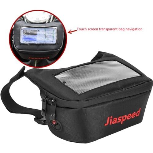 Motorcycle Handlebar Storage Bag Waterproof Mobile Phone Navigation Front Bag Choppers Cafe Racer Old School