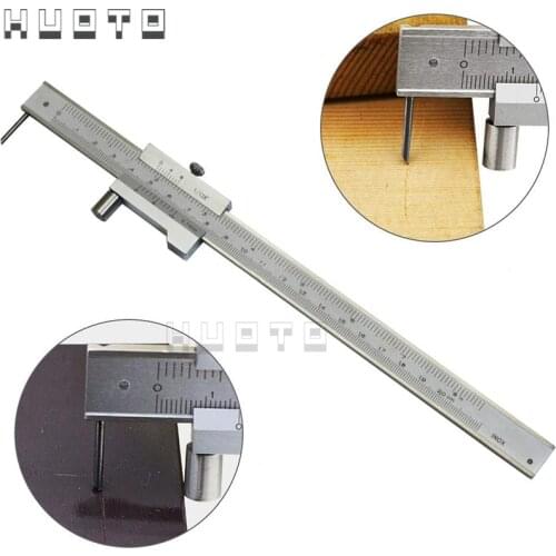 0-200mm Marking Vernier Caliper With Carbide Scriber Parallel Marking Gauging Ruler Measuring Instrument Tool send 1ps needle
