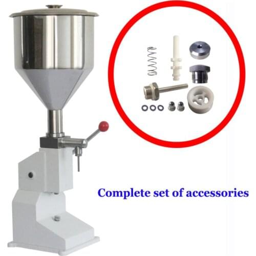 1Set A03 Manual Filling Machine Parts 2pics Filling Nozzle Piston Spring Screw Paste/liquid