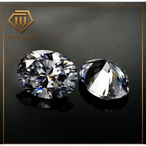 50pcs 5A 2*4mm-13*18mm Oval Shape All White Cubic Zirconia Stone Synthetic Gems 8*10mm Cubic Zirconia Stone Oval For Jewelry