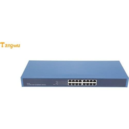 Free shipping 100m 16 Port Ethernet Switch Frame Type Iron