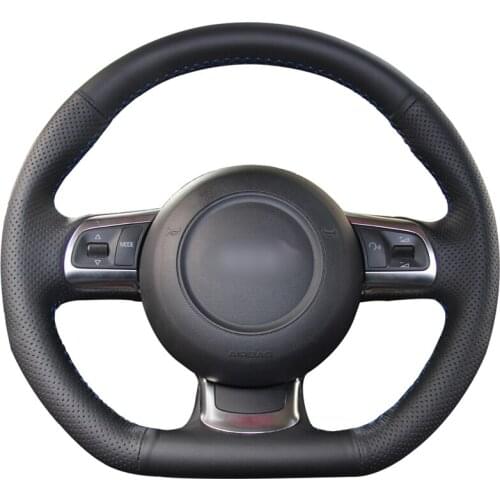 Hand-stitched PU Artificial Leather Steering Wheel Cover for Audi R8 2008-2010 TT 2008-2015 TTS 2009-2015 TT RS 2012-2013