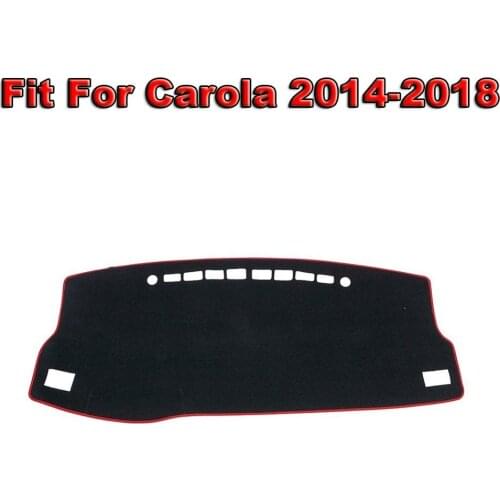 Car Dashboard Protector Black Dashboard Cover Sunshield Cover Pad Carpet Auto Interior Accesories For Special Car Type 2014-2018
