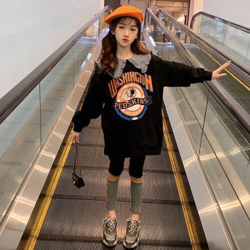 Childrens clothing girls net red suit 2020 new childrens big childrens clothing western girls winter plus velvet fashionable