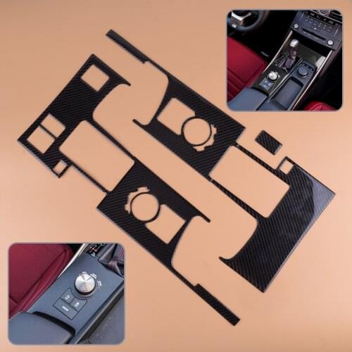 DWCX Plastic Carbon Fiber Texture Gear Shift Box Panel Cover Trim Frame Fit For LEXUS IS250 IS350 2014 2015 2016 2017 2018