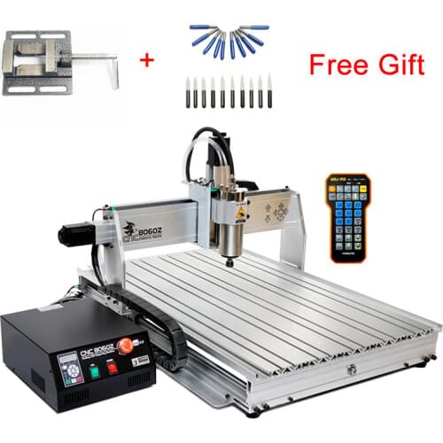 DIY Mini CNC High Power Engraving Milling Machine 8060 2.2KW 3Axis for PVC ABS PCB Wood Aluminum Work With Remote Control Handle