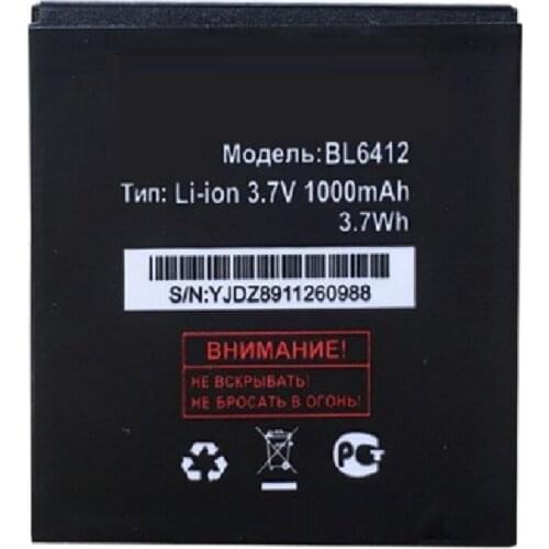 BL6412 Li-ion Battery For Fly IQ434 IQ 434 era nano 5 BL 6412 Bateria Batterie Baterij Cell Mobile Phone Batteries