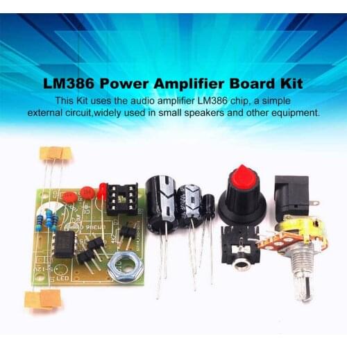 LM386 Super Mini 3V-12V Power Amplifier Board Suit Kit Electronic DIY Kit Audio Amplify Module Low Consumption