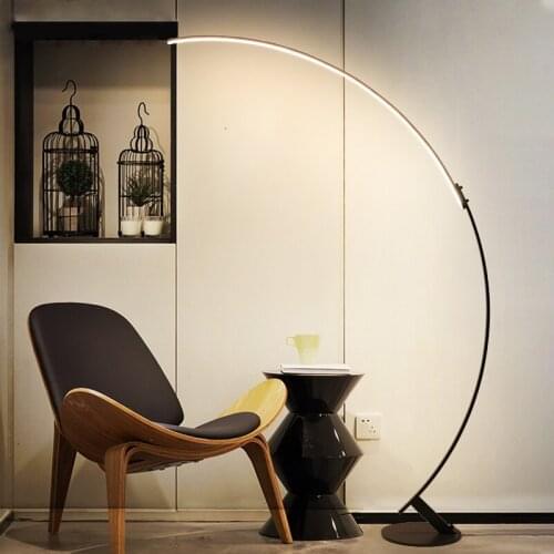 Minimalist Creative Fishing Funky LED Floor Lamps Stand For Bedroom And Living Room