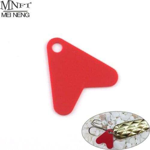 MNFT Wholesale 500pcs Road Asia Sequins Accessories 16mm&21mm Red Heart-Shape Sequin Crank VIB Hard Baits Making Fishing Tackles