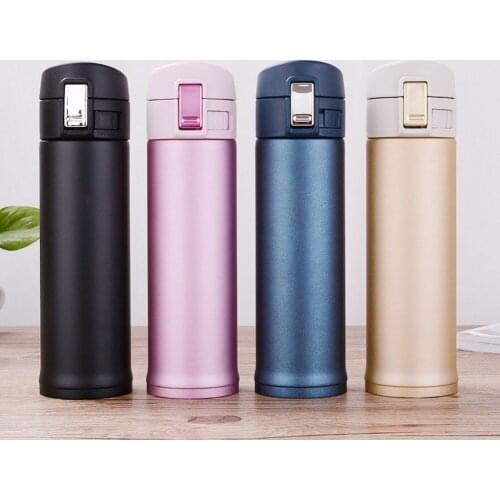 Fashion 4 Colors 500ml Stainless Steel Insulated Cup Coffee Tea Thermos Mug Thermal Bottle Thermocup Travel Drink Bottle