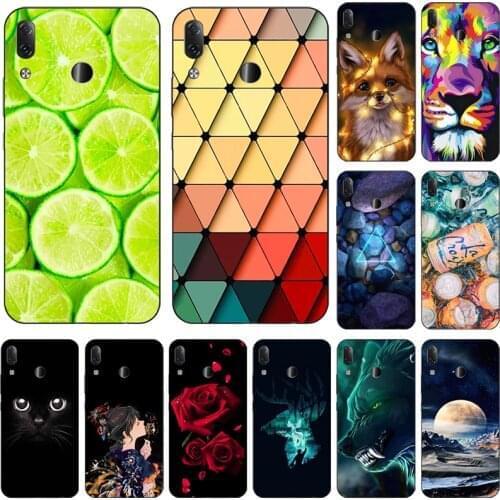 Fashion Phone Case For Lenovo K5 Pro L38041 5.99" Cover Printing Cute animal Flower Soft Silicone Phone Case