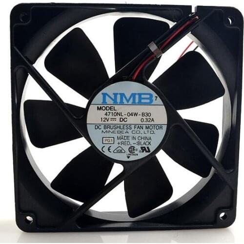 NMB 4710NL-04W-B30 12V 0.32A 12CM 12025 double ball cooling fan