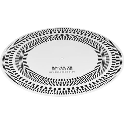 New LP Vinyl Record Turntable Phono Tachometer Calibration Strobe Disc Stroboscope Mat 33 45 78 RPM