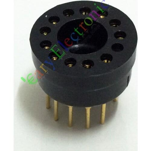 Wholesale and retail 8pc 12pin bakelite VACCUM TUBE SOCKETS valve AUDIO accessories amp DIY parts free shipping