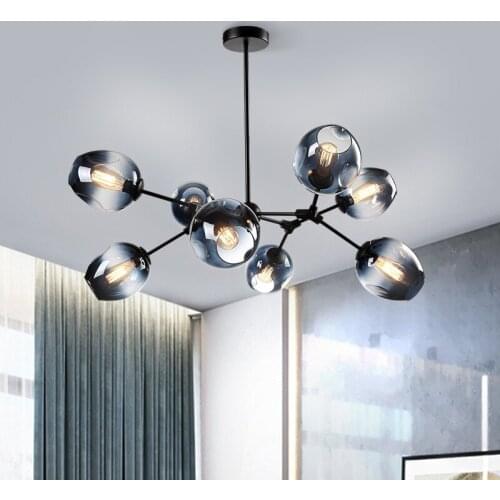 Modern iron chandelier room Bedroom Tree branch Chandelier Gold Black art nordic Kitchen dinning lighting chandelier