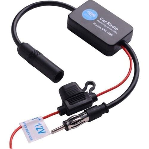 For Universal 12V Auto Car Radio FM Antenna Signal Amp Amplifier Booster For Marine Car Vehicle Boat 330mm FM Amplifier