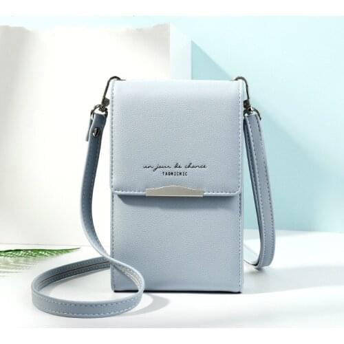 Women shoulder bag Single Shoulder Phone Wallet Lady Fashion Mini Bag Korean Vertical Vertical Cross Phone Bag women card bag
