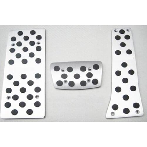 3PCS Car styling accelerator Brake Pedal Foot Rest Brake Gas Fuel Pedals Pads For Hyundai Veloster AT with LOGO