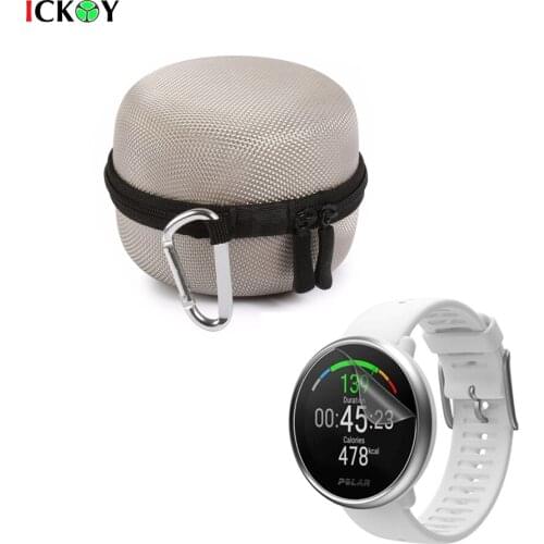 3pcs ClearLCD Screen Protector Shield Film + Protect Case Portable Bag Storage Box for Polar Ignite Smart Watch Accessories