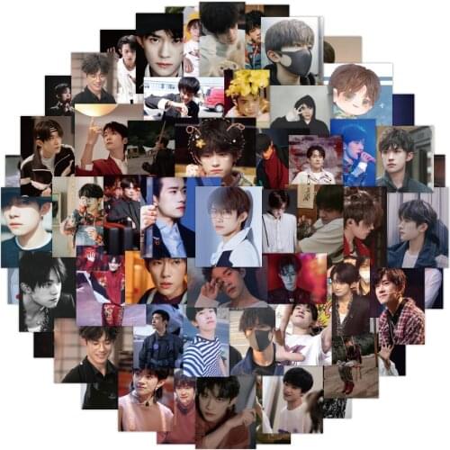 60Pcs/Set Decorative Sticker Xiao Zhan, Wang Yibo Scrapbooking DIY Diary Album Label Stickers 2021