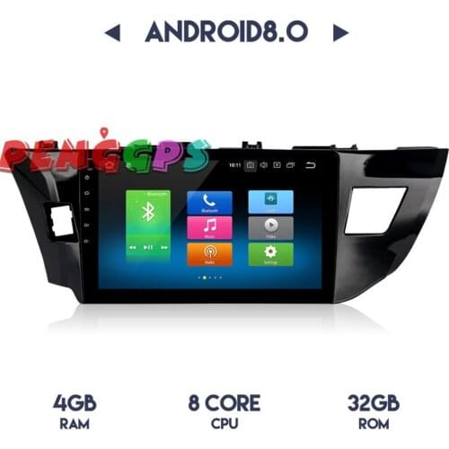 Android 8.0 7.1 Car Radio Stereo Headunit GPS Navivation for Toyota Corolla 2014 2015 2016 no Car DVD Player Multimedia Audio