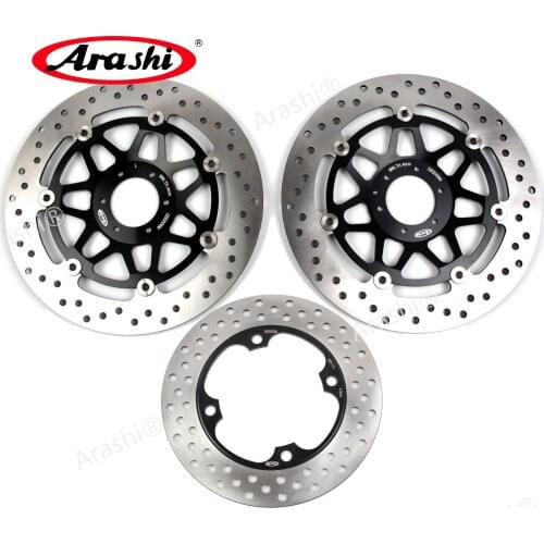 Arashi 1 Set For HONDA CB N 400 1982 1983 1984 1985 1986 1987 1988 Front Brake Disks Rear Brake Disc Rotors CNC Aluminum CB400N