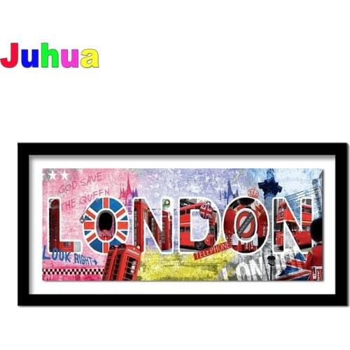 London Picture DIY 5D full drill Diamond painting mosaic landscape Graffiti diamond embroidery diamond stitch home decor